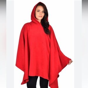 Vintage Sandra  reversible, Christmas, cape, black or red